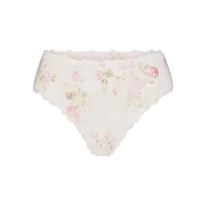 STRETCH LACE BRIEF | SNOW VINTAGE FLORAL PRINT