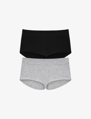 Seamless Stretch Cotton Boyshort - 2 Pack