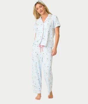 Paws & Breathe Dog Print 3-Piece Knit Pajama Set