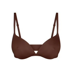 SKIMS ULTIMATE NIPPLE WIRELESS PUSH-UP BRA | COCOA