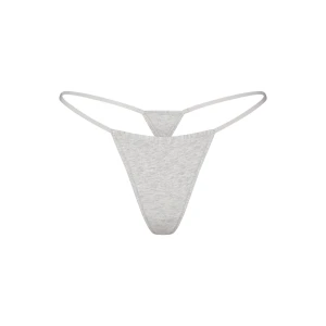 EVERYDAY COTTON STRING THONG | LIGHT HEATHER GREY